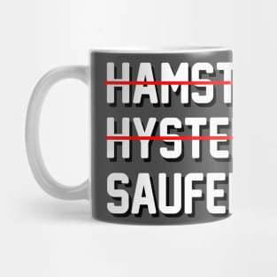 Lustiges Abstand Hygiene 2020 - Hamstern & Saufen Mug